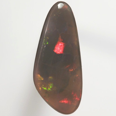SOLID BLACK OPAL Bright Flag Harlequin pattern SEE VIDEO